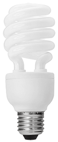 Eine Energiesparlampe