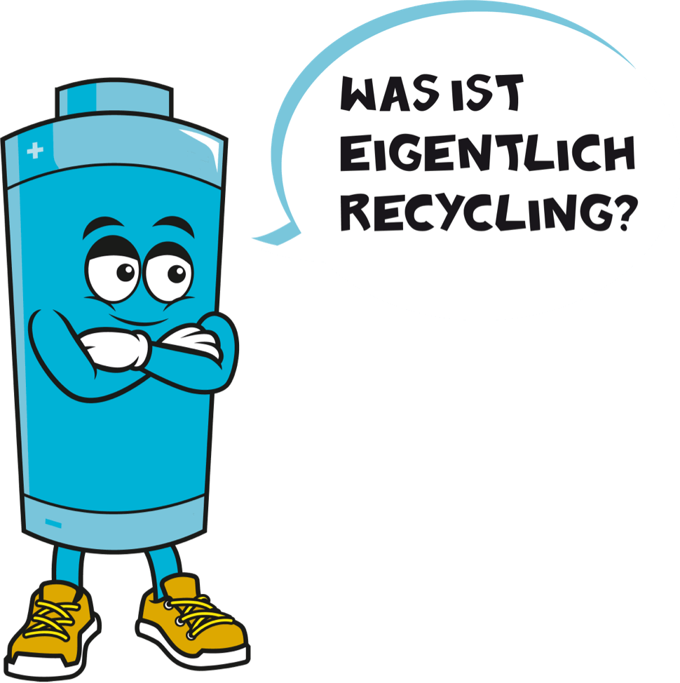 Batti steht da und sagt: